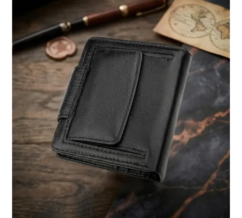 Гаманець жіночий ST Leather 18497 (ST415) шкіряний Чорний