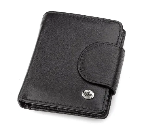 Гаманець жіночий ST Leather 18497 (ST415) шкіряний Чорний