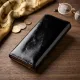 Гаманець жіночий з гладкою екокожі KIVI 19073 Чорний