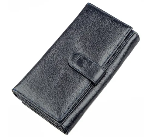Гаманець-клатч з візитниці ST Leather 18880 Сіро-синій