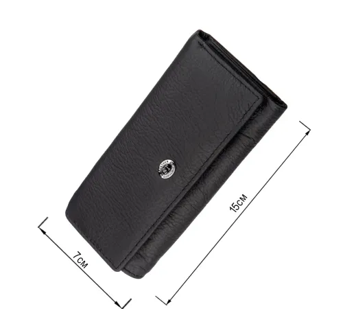 Чоловіча ключниця-гаманець ST Leather 18839 Чорний