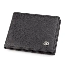 Чоловічий гаманець ST Leather 18319 (ST160) шкіряний Чорний