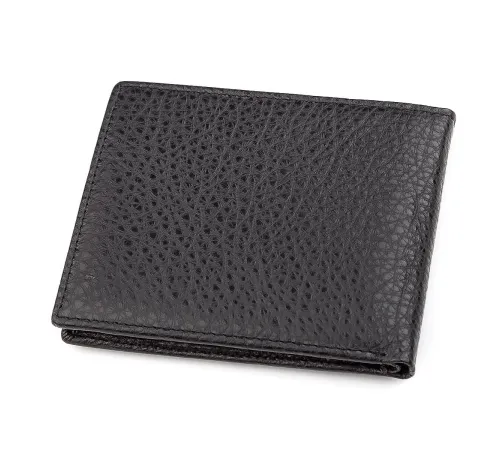 Чоловічий гаманець ST Leather 18319 (ST160) шкіряний Чорний