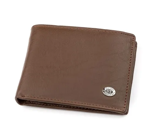 Чоловічий гаманець ST Leather 18353 (ST-1) НОВИНКА Коричневий