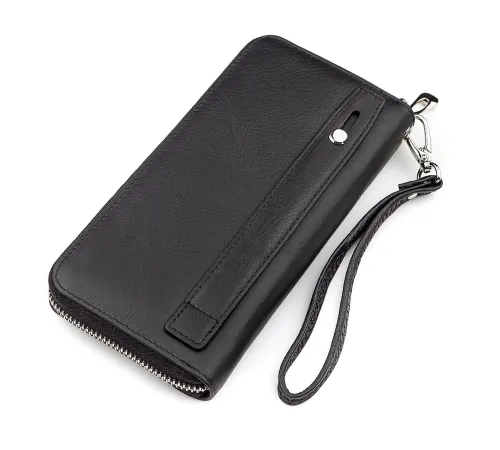 Чоловічий гаманець ST Leather 18422 (ST45) натуральна шкіра Чорний