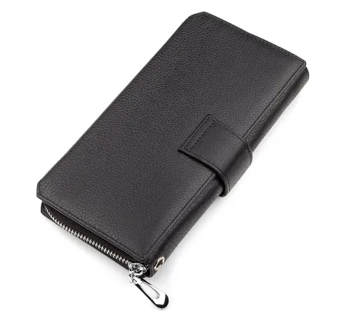 Чоловічий гаманець ST Leather 18453 (ST128) стильний Чорний