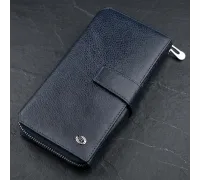 Чоловічий гаманець ST Leather 18454 (ST128) шкіряний Синій