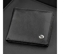 Чоловічий купюрник ST Leather 18305 (ST159) шкіряний Чорний