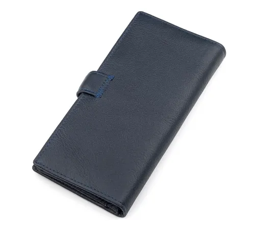 Чоловічий купюрник ST Leather 18365 (ST147) шкіряний Синій