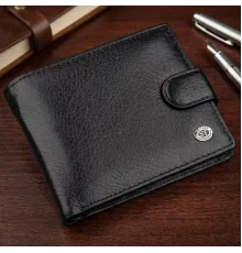 Чоловік універсальний гаманець ST Leather 18836 Чорний