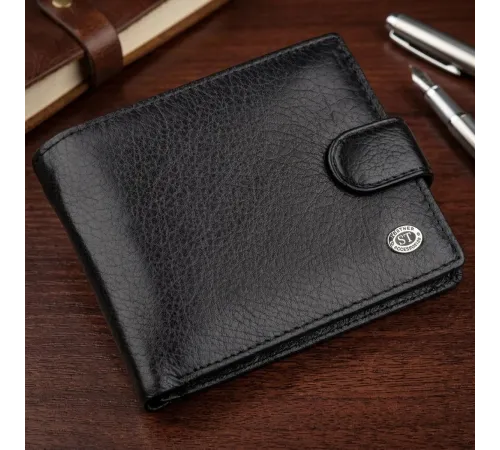Чоловік універсальний гаманець ST Leather 18836 Чорний