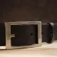 Надійний шкіряний італійський ремінь GRANDE PELLE 00242 Коричневий