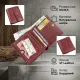 Невеликий жіночий гаманець з монетницьою ST Leather 18920 Бордовий