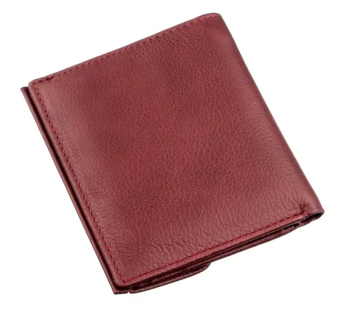 Невеликий жіночий гаманець з монетницьою ST Leather 18920 Бордовий