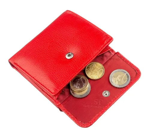 Портмоне для жінок з монетницьою ST Leather 18918 Червоний