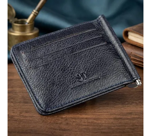 Практичний Затискач для чоловіків на магніті ST Leather 18939 Синій