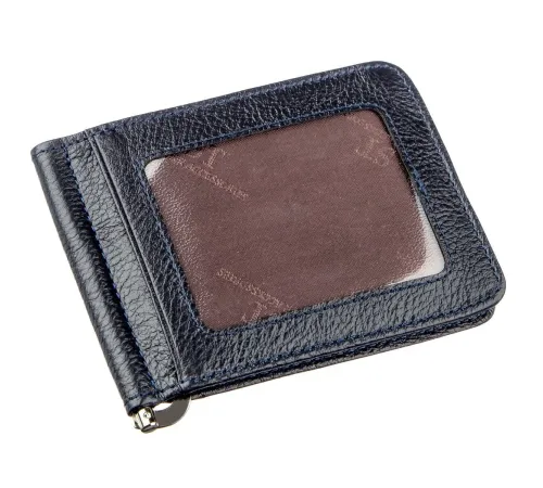 Практичний Затискач для чоловіків на магніті ST Leather 18939 Синій