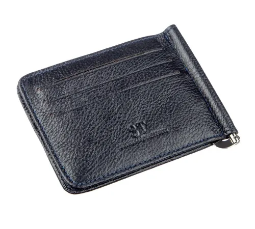 Практичний Затискач для чоловіків на магніті ST Leather 18939 Синій