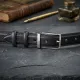Ремінь брючний двосторонній чоловічий Grande Pelle 11156 Синій і Чорний