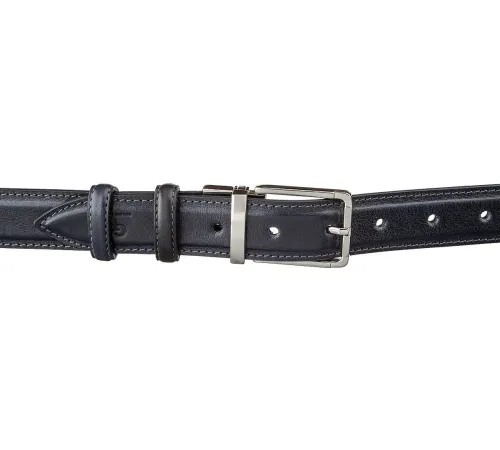 Ремінь брючний двосторонній чоловічий Grande Pelle 11156 Синій і Чорний