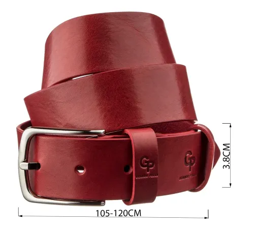 Ремінь жіночий шкіряний GRANDE PELLE 11262 Червоний