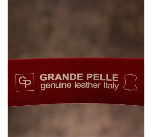 Ремінь жіночий шкіряний GRANDE PELLE 11262 Червоний