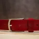 Ремінь жіночий шкіряний GRANDE PELLE 11262 Червоний
