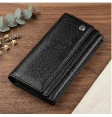 Універсальний гаманець-візитниця ST Leather 18951 Чорний