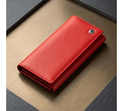 Чудовий жіночий гаманець ST Leather 18858 Червоний