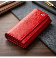 Яскравий жіночий гаманець на кнопці ST Leather 18954 Червоний