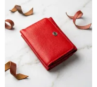 Яскравий компактний жіночий гаманець ST Leather 18892 Червоний