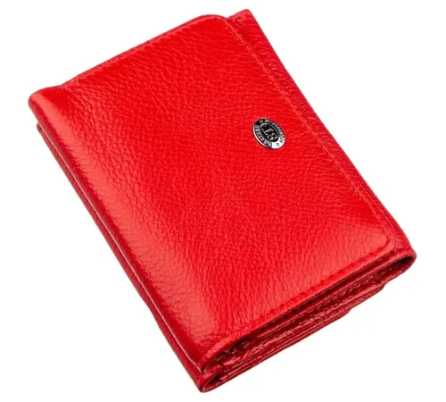 Яскравий компактний жіночий гаманець ST Leather 18892 Червоний
