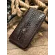 Чоловічий клатч із силуетом каймана 20235 Vintage Коричневий
