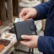 Чоловічий гаманець ST Leather 18316 (ST114) шкіряний Чорний