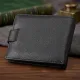 Чоловічий гаманець ST Leather 18334 (ST102) натуральна шкіра Чорний