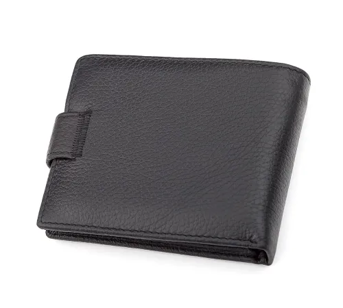 Чоловічий гаманець ST Leather 18334 (ST102) натуральна шкіра Чорний