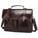 Портфель з гладкої шкіри Vintage 14866 Коричневий