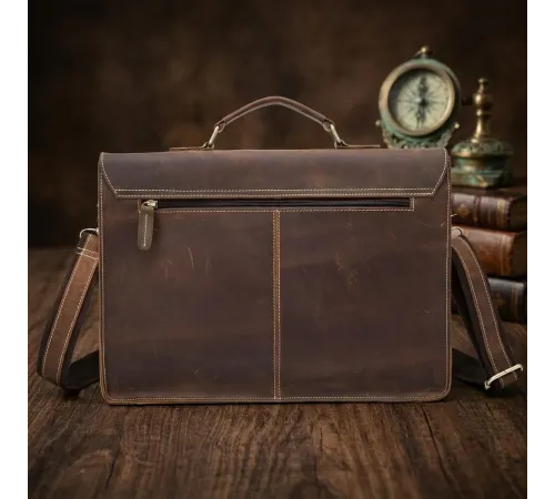Портфель чоловічий зі шкіри Vintage 14774 Коричневий