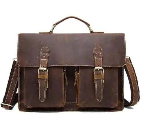 Портфель чоловічий зі шкіри Vintage 14774 Коричневий