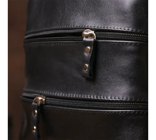 Рюкзак жіночий SHVIGEL 15304 шкіряний Чорний