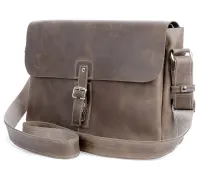 Сумка SHVIGEL 00980 з натуральної винтажной шкіри Коричнева