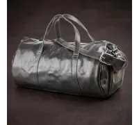 Сумка дорожня Grande Pelle 11048 шкіряна Чорна