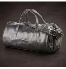 Сумка дорожня Grande Pelle 11048 шкіряна Чорна