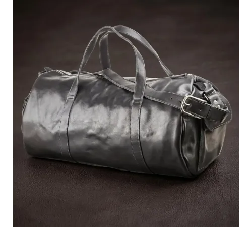 Сумка дорожня Grande Pelle 11048 шкіряна Чорна