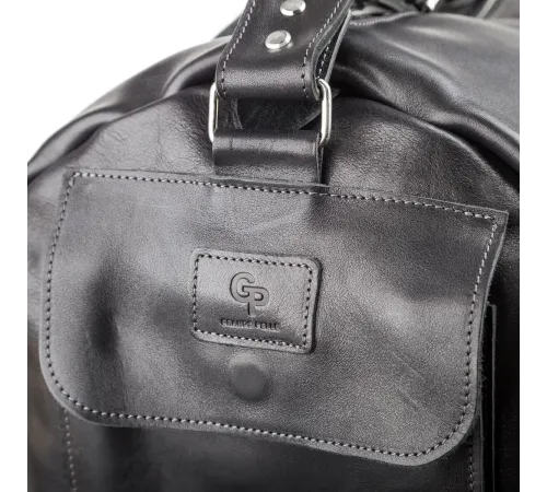 Сумка дорожня Grande Pelle 11048 шкіряна Чорна