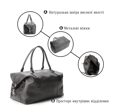 Сумка дорожня SHVIGEL 00881 Чорна