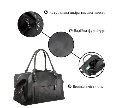 Сумка дорожня SHVIGEL 15302 Чорна