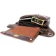 Сумка-барсетка на пояс чоловіча шкіряна Vintage 20013 Коричнева