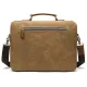 Сумка-портфель чоловіча текстильна з шкіряними вставками Vintage 20003 Руда