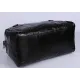 Шкіряна дорожня сумка для подорожей відряджень та спортзалу Vintage 14135 Чорна